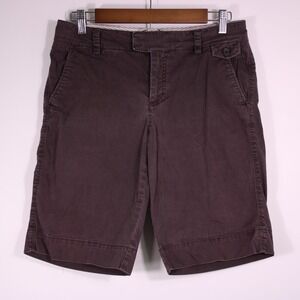 Dockers‎ Shorts Womens Sz 6 Brown Mid Rise Curvy Stretch, Fits 30x10